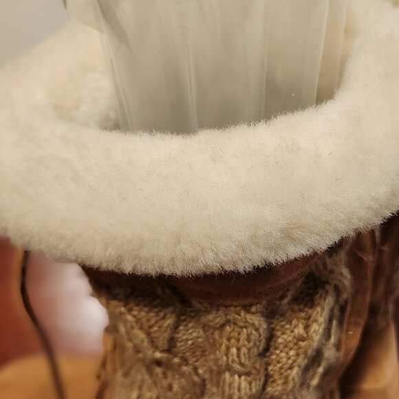 Lugz, Women's, Girls, Suede Boots, Size 6, Tan, SheepSkin Lining, Warm ,Mid - Picture 6 of 7